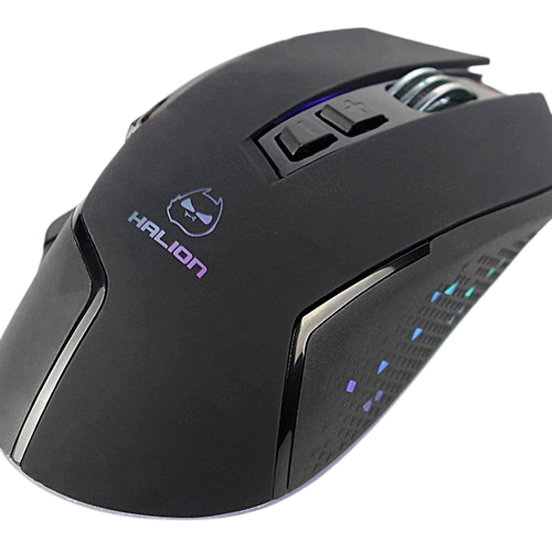 MOUSE GAMER HALION RAIDER HA-M939 RGB 7B USB DPI 8000 CABLE 1.5M - Imagen 2