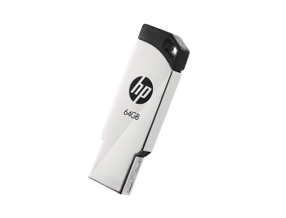 MEMORIA USB HP 64GB 2.0 V236W FLASH DRIVE METÁLICO - Imagen 3