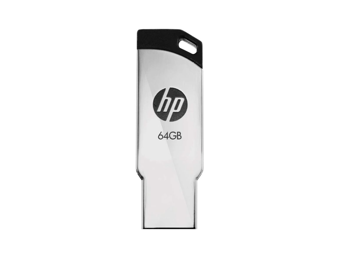 MEMORIA USB HP 64GB 2.0 V236W FLASH DRIVE METÁLICO - Imagen 2