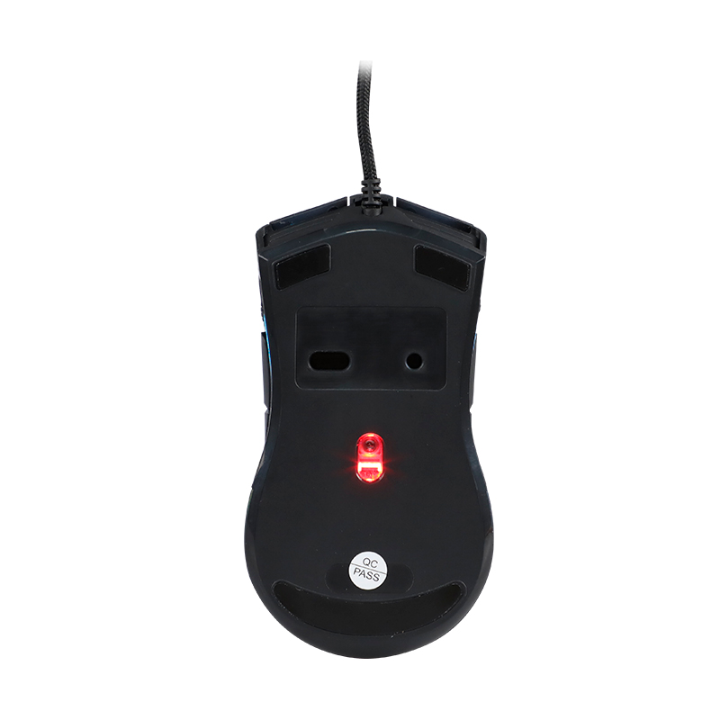 MOUSE GAMING TEROS TE-5167N ÓPTICO USB 12800 DPI RGB NEGRO - Imagen 4