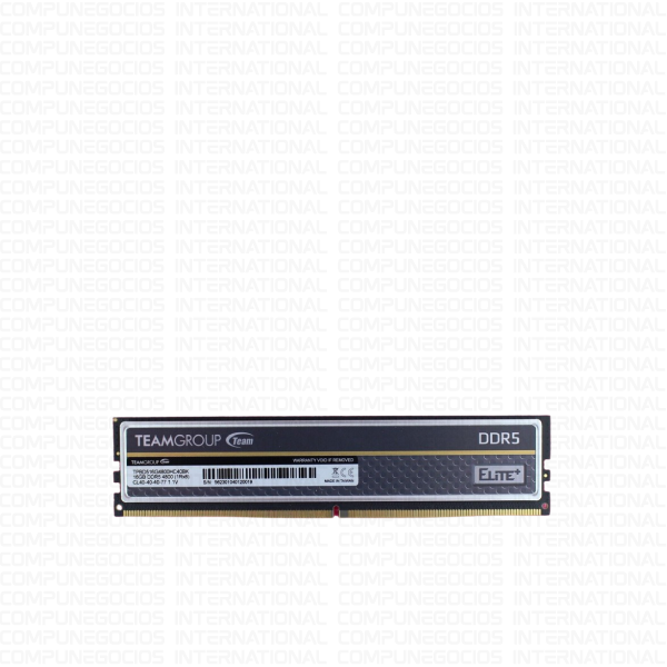 MEMORIA RAM TEAM GROUP ELITE PLUS DDR5 16GB 4800 MHZ