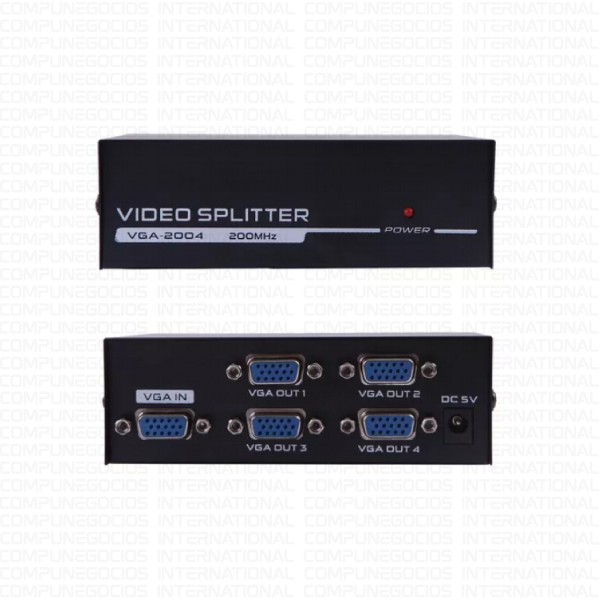 VGA SPLITTER 4 PUERTOS VGA 150MHZ 1920X1440
