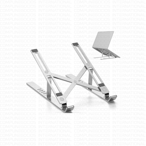 SOPORTE DE ALUMINIO PARA LAPTOP SILVER