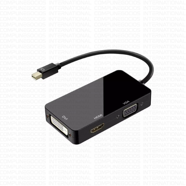 ADAPTADOR CONVERTIDOR 3 EN 1 | MINI DISPLAYPORT A HDMI VGA DVI