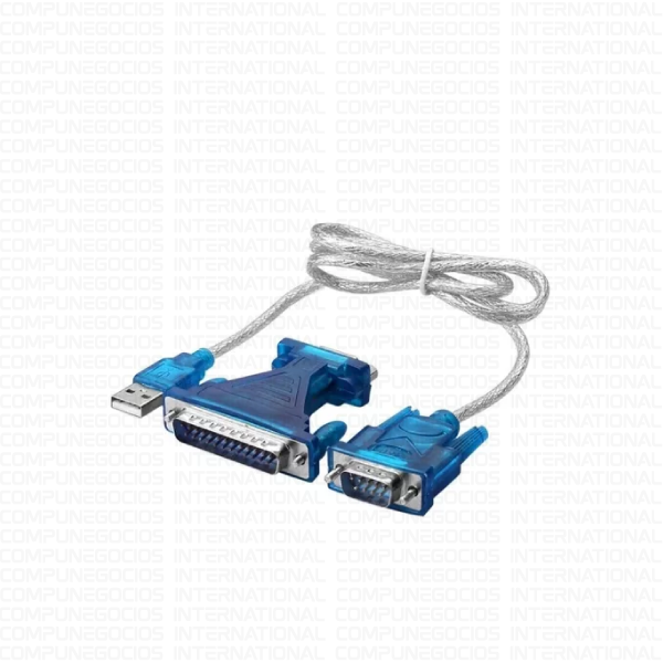 ADAPTADOR USB A SERIAL RS232 (DB25|DB9) 1M