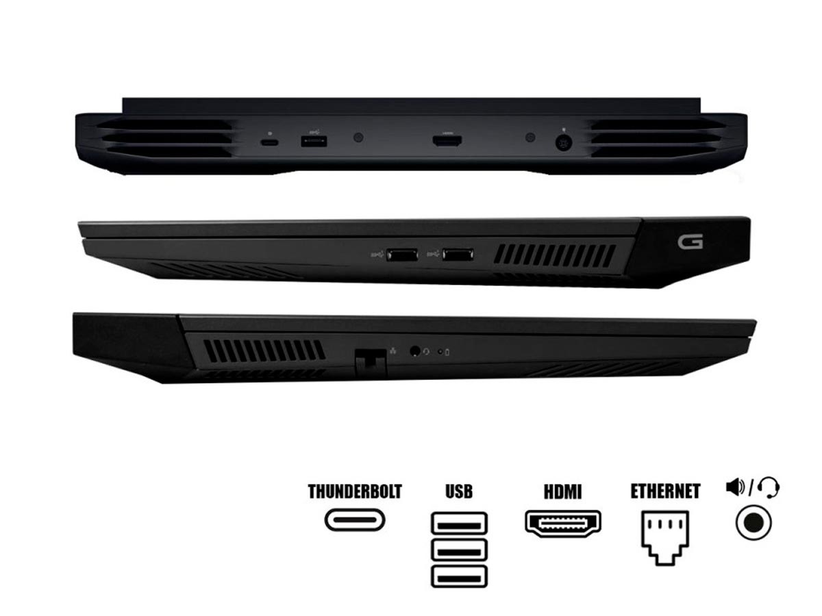 LAPTOP DELL G15 G5530 GAMING CORE I7-13650HX, 15.6" FHD, SSD 1TB, RAM 16GB, RTX 4060 8GB, 165HZ, WIN11, BACKLIT , 13GEN. (DELL-GAM-I7-13650-1T) - Imagen 3