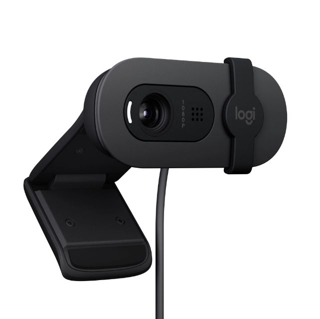 CÁMARA WEB LOGITECH BRIO 100 FULL HD 1080P GRAFITO CON TAPA DE PRIVACIDAD Y MICRÓFONO INTEGRADO - Imagen 2