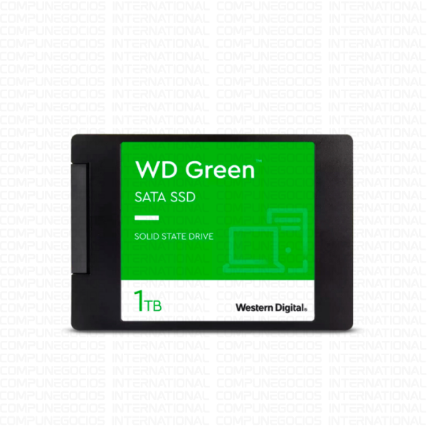 UNIDAD SSD WESTERN DIGITAL GREEN 1TB SATA 2.5 6Gb/s (PN: SSDWDS100T3G0A)