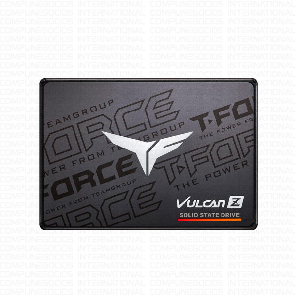 UNIDAD SSD TEAMGROUP T-FORCE VULCAN Z 256GB SATA 2.5 6Gb/s NEGRO (PN: T253TZ256G0C101)