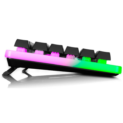 TECLADO GAMER MICRONICS FISHER MIC K801R MEMBRANA USB RAINBOW NEGRO - Imagen 2