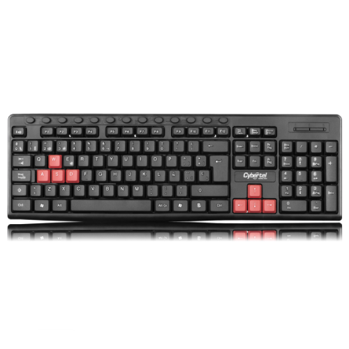KIT CYBERTEL HAMILTON CYB T109 TECLADO + MOUSE USB - Imagen 2