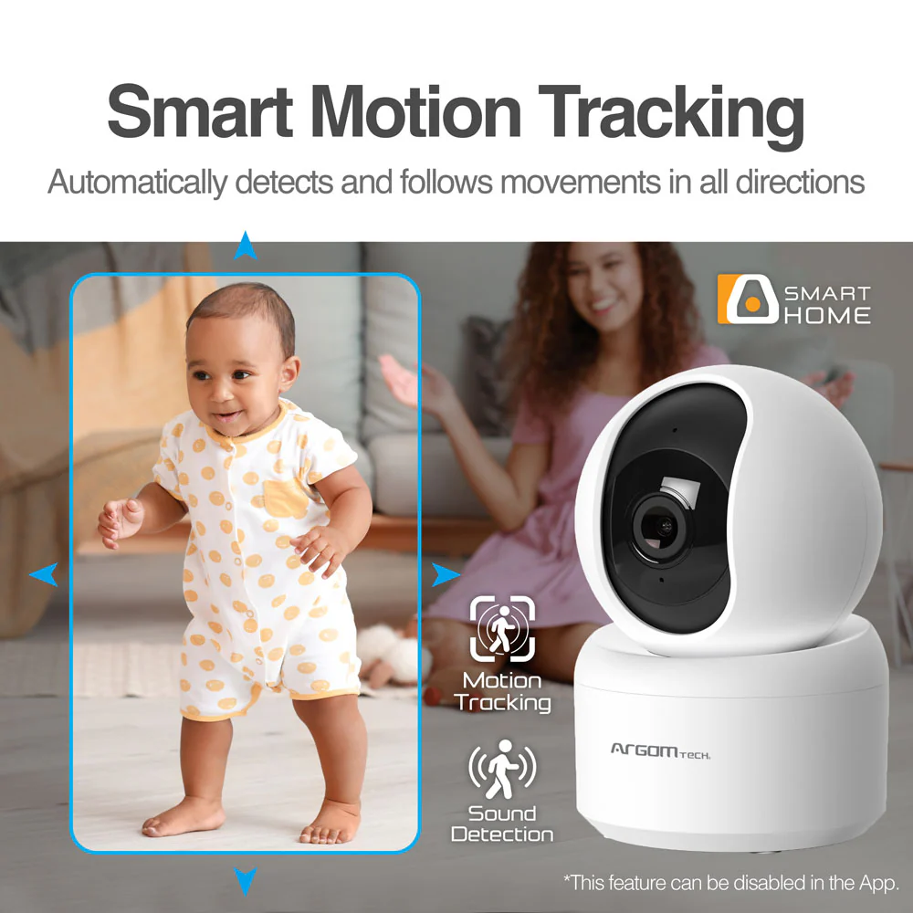 CÁMARA PARA INTERIORES ARGOMTECH SV-8040WT CONVOY 40 SMART WI-FI FULL MOTION INDOOR 2K QHD - Imagen 2