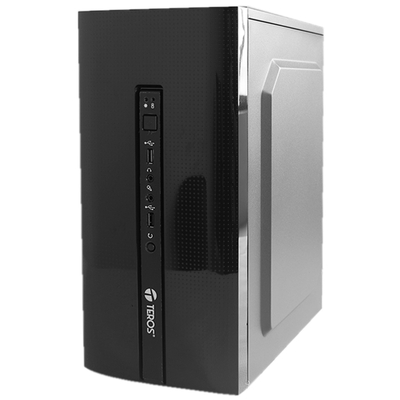 CASE TEROS TE1030S MICRO TOWER 250W USB 2.0/ USB 3.0 AUDIO HD NEGRO - Imagen 2