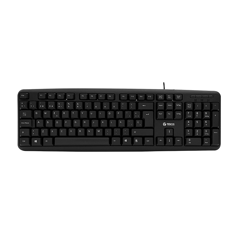 KIT TECLADO Y MOUSE TEROS TE4062N USB ACABADO ELEGANTE NEGRO ÓPTICO - Imagen 2