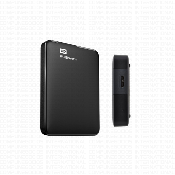 DISCO DURO EXTERNO WESTERN DIGITAL ELEMENTS PORTABLE 2 TB USB 3.0 NEGRO