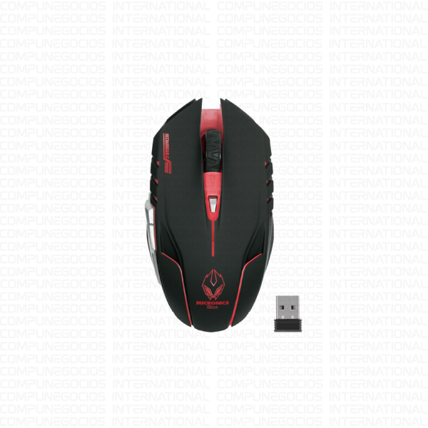 MOUSE GAMER MICRONICS ALIEN M834WL WIFI RECARGABLE BLACK