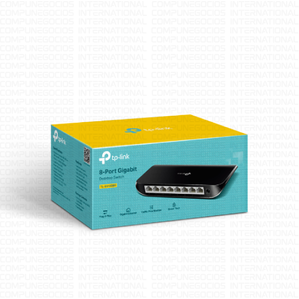 SWITCH TP-LINK TL-SG1008D 8 PUERTOS GIGABIT PLASTICO