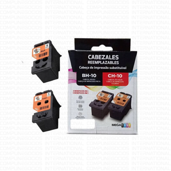KIT CABEZAL CANON NEGRO BH-10 + COLOR CH-10