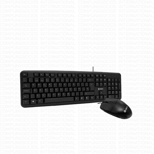 KIT TECLADO Y MOUSE TEROS TE4062N USB ACABADO ELEGANTE NEGRO ÓPTICO