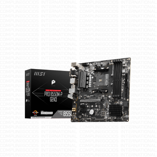 MOTHERBOARD MSI PRO B550M-P GEN3 CHIPSET AMD B550