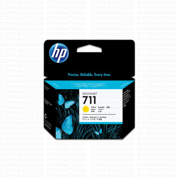 TINTA HP CZ132A (711) YELLOW PARA DESIGNJET T120/T520 29ML