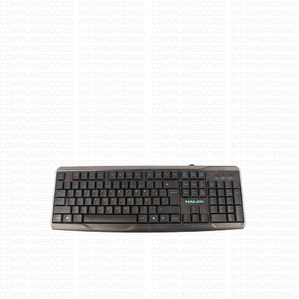 TECLADO STANDARD HALION HA-K608 USB LETRAS AZULES