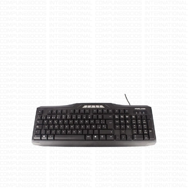 TECLADO MULTIMEDIA HALION HA-K851 USB NEGRO