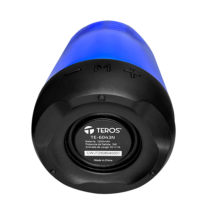 PARLANTE TEROS TE6043N BLUETOOTH 5W 1200MAH NEGRO - Imagen 2