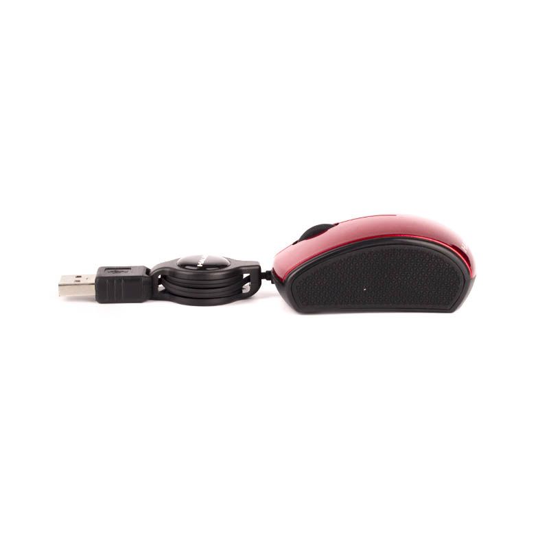 MOUSE HALION AVENGER MINI HA-M480 RETRACTIL ROJO - Imagen 3