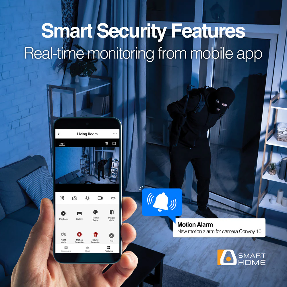 CÁMARA PARA INTERIORES ARGOMTECH SV-8040WT CONVOY 40 SMART WI-FI FULL MOTION INDOOR 2K QHD - Imagen 4