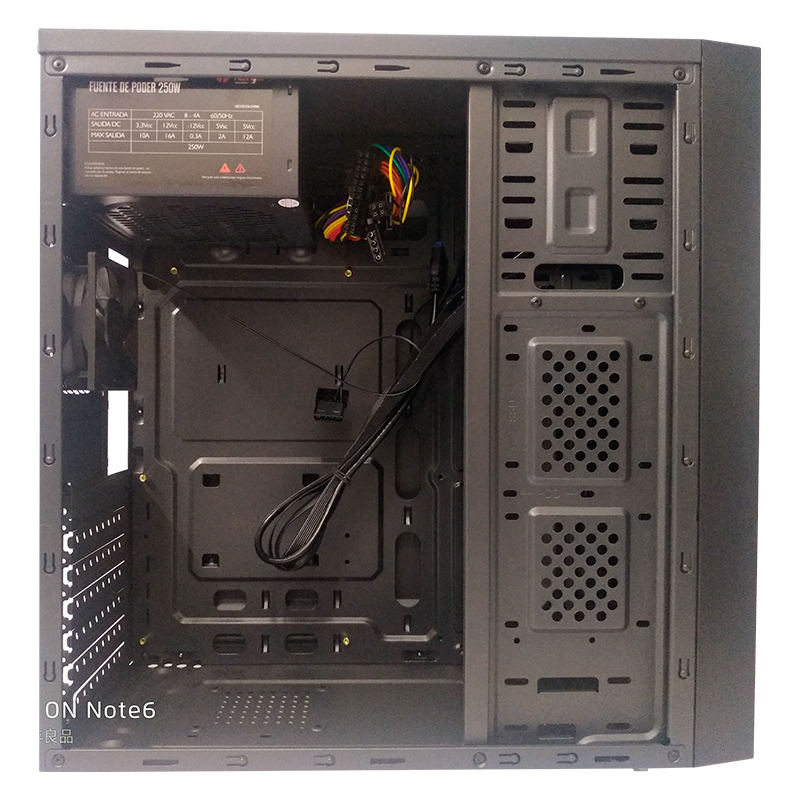 CASE TEROS TE1075N MID TOWER ATX 250W USB 3.0 / 2.0 AUDIO NEGRO - Imagen 3