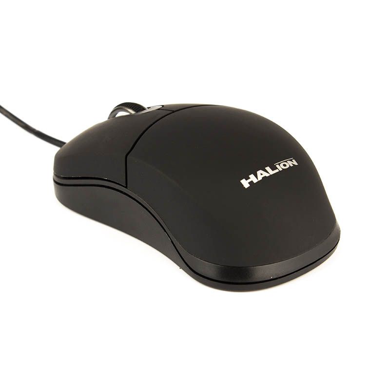 MOUSE HALION TRIDENT HA-M814 USB NEGRO - Imagen 3
