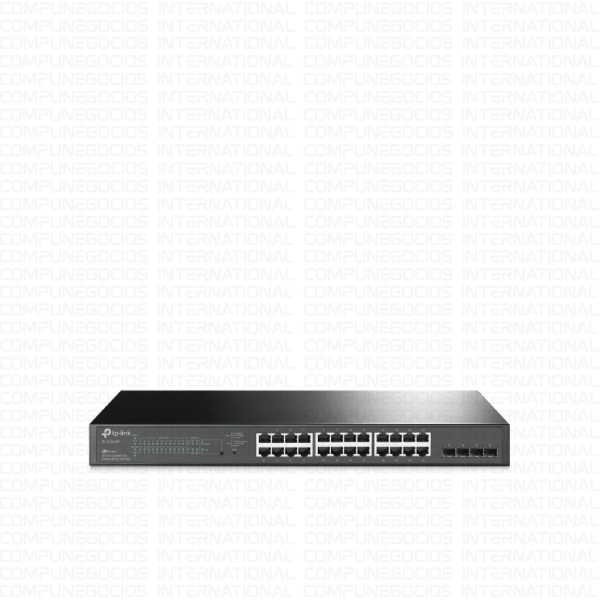 SWITCH INTELIGENTE TP-LINK TL-SG2428P GIGABIT 24 PUERTOS POE+ 250W 4SFP