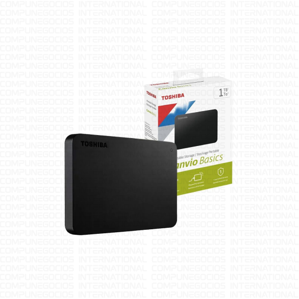 DISCO DURO EXTERNO TOSHIBA CANVIO BASICS 1TB 3.0 BLACK (PN: HDTB510XK3AA)