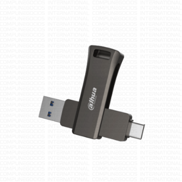 MEMORIA USB DUAL DAHUA DHI-USB-P629-32-64GB 64GB USB-A/USB-C 3.2 GEN1 COLOR NEGRO