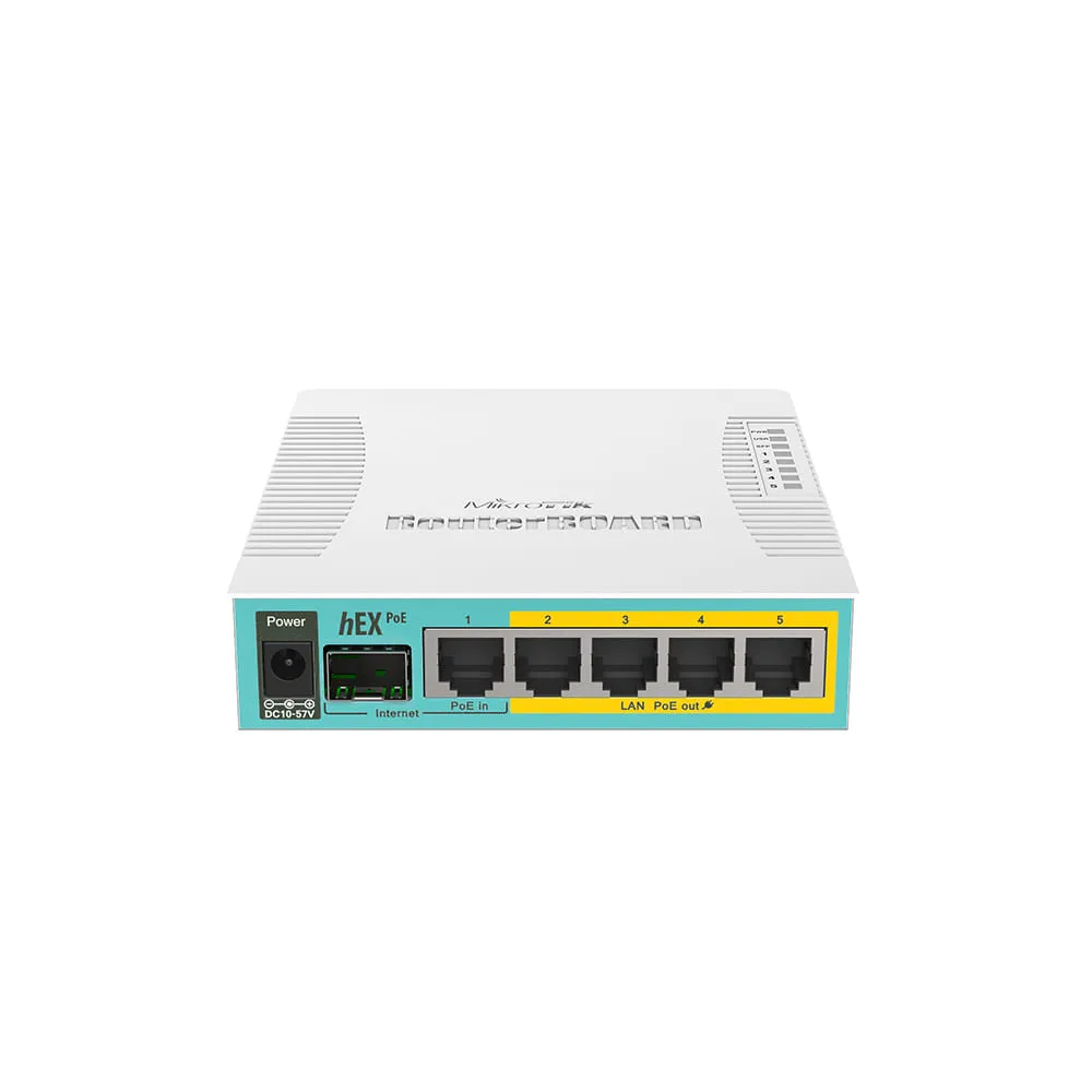 ROUTER MIKROTIK RB960PGS CON 5 PUERTOS GIGABIT 4 PUERTOS POE PASIVO 1 PUERTO SFP - Imagen 2