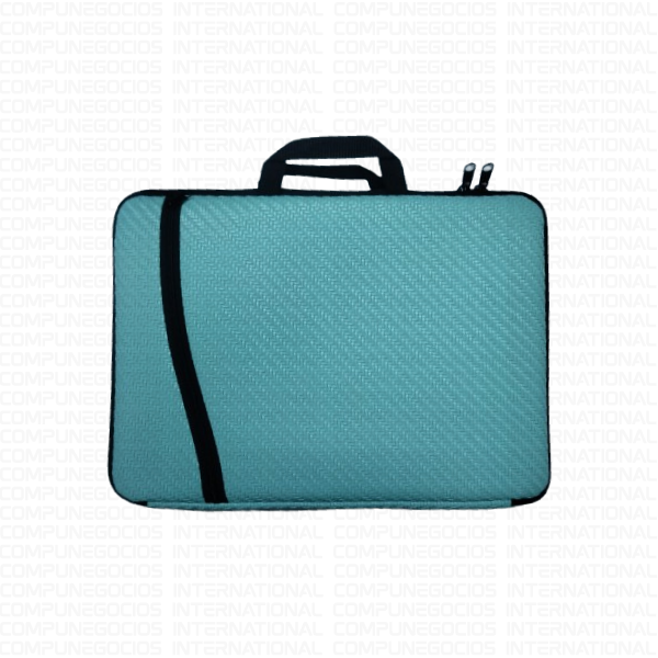 FUNDA PARA LAPTOP CUERINA CON TEXTURA COLOR VERDE PASTEL 15.6
