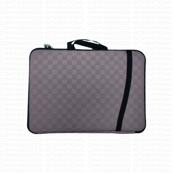 FUNDA PARA LAPTOP CUERINA CON TEXTURA COLOR ROSA PALO 15.6