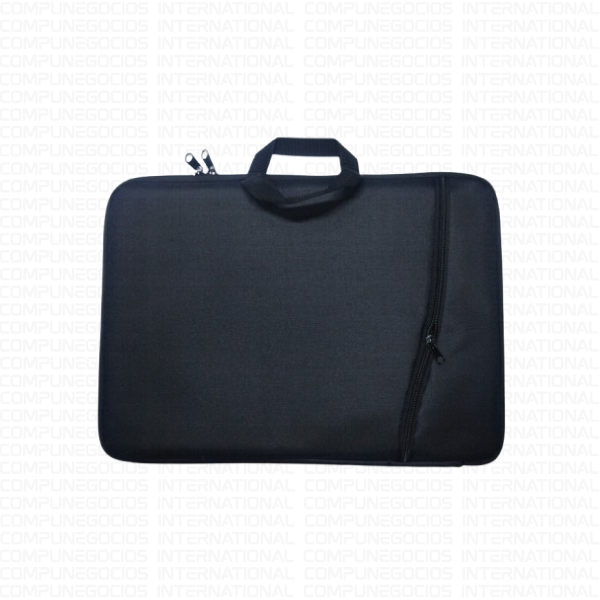 FUNDA PARA LAPTOP LONA COLOR NEGRO 15.6