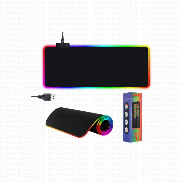 MOUSE PAD SEISA RETROILUMINADO GAMER CON LUCES RGB 80CMX30CM