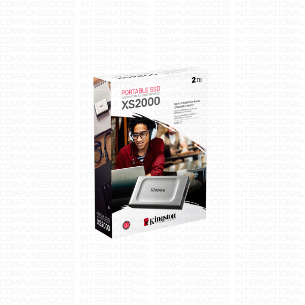 UNIDAD EN ESTADO SOLIDO EXTERNA KINGSTON XS2000 2TB USB 3.2 GEN 2X2 TIPO-C