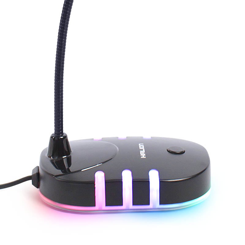 MICROFONO GAMER HALION PEDESTAL HA-TM200 RGB - Imagen 2