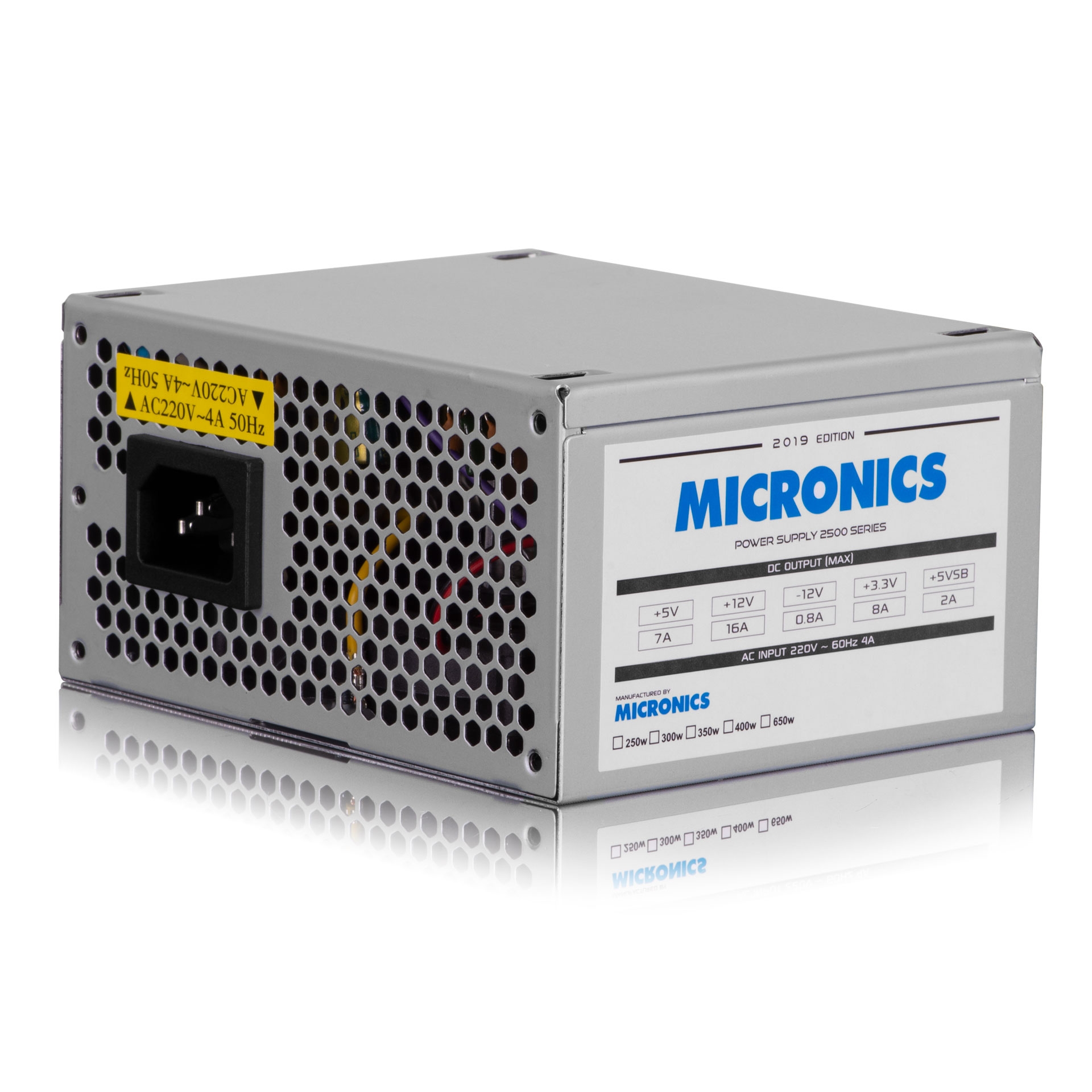 FUENTE DE PODER MICRONICS MICRO ATX SX 250W/650W - Imagen 2