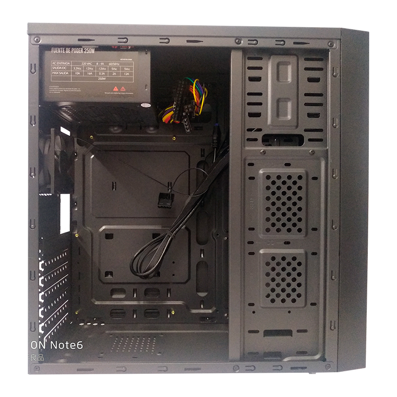 CASE TEROS TE1074N MID TOWER ATX 250W USB 3.0 / 2.0 AUDIO NEGRO - Imagen 2
