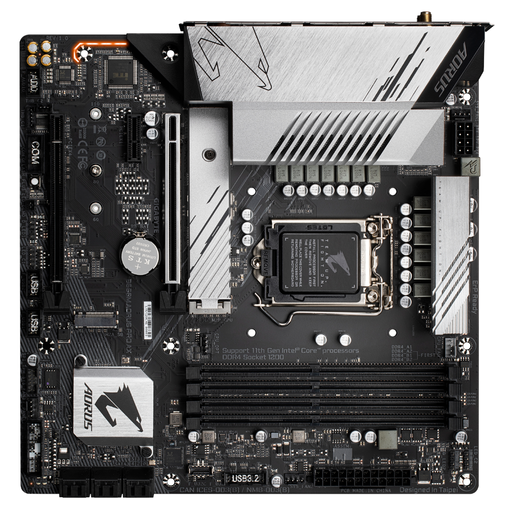 PLACA MADRE GIGABYTE B560M AORUS PRO AX LGA 1200 D4 - Imagen 3