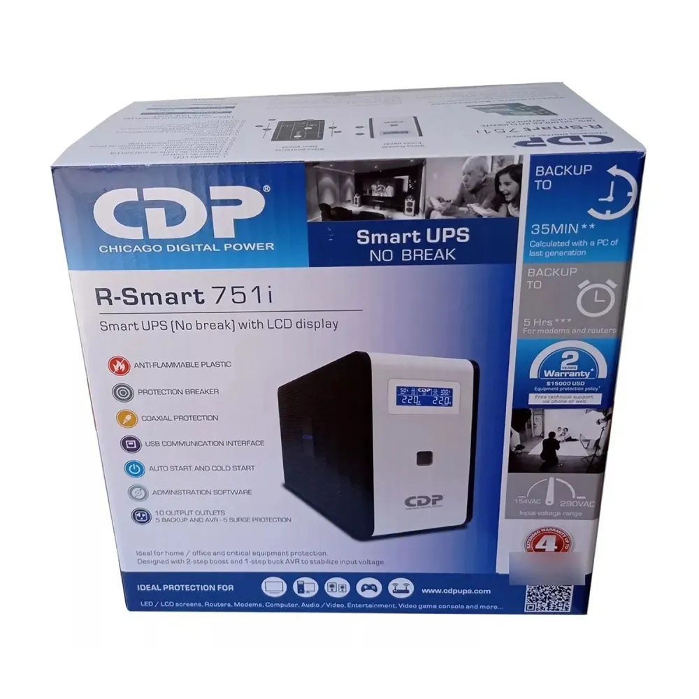 UPS CDP R-SMART 751i INTERACTIVO 750VA/375W 10 SALIDAS - Imagen 3
