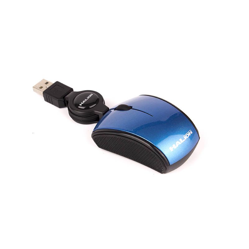 MOUSE HALION AVENGER MINI HA-M480 RETRACTIL AZUL - Imagen 3