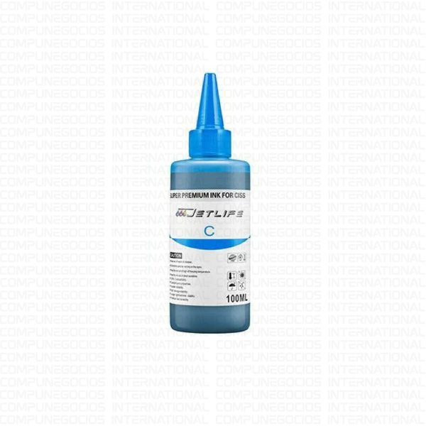 TINTA COMPATIBLE JETLIFE 100ML UNIVERSAL CIAN