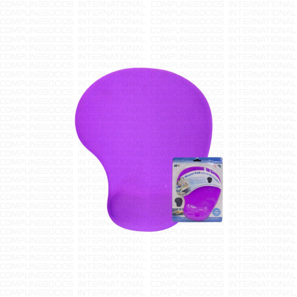 PAD MOUSE KNT-382/H-02 CON MUÑEQUERA COLOR MORADO
