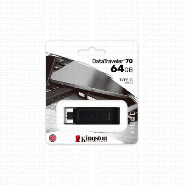 MEMORIA USB KINGSTON DATATRAVELER 70 64GB USB-C 3.2 DT70/64GB